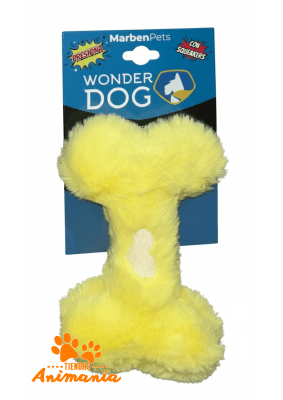 MARBEN PETS WONDER DOG HUESO DE PELUCHE SONORO1