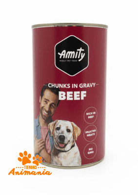 AMITY CHUNKS BEEF ADULT DOG WE FOOD 1.250G1