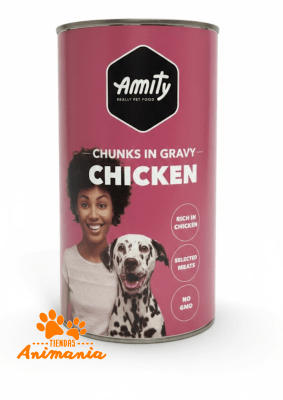 AMITY CHUNKS CHICKEN ADULT WET FOOD 1250G