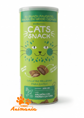 MARBEN PETS MAXI GALLETA RELLENA SALMON CON HIERBA 200 GRS