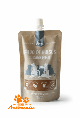 WINGA CALDO DE HUESOS RENAL PARA GATOS 180 GR