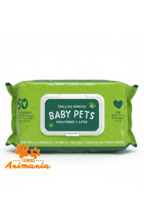 BABY PETS TOALLITAS HUMEDAS 50 UNIDADES