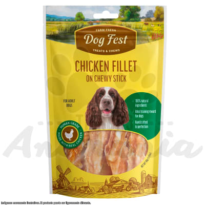 DOG FEST FILETE DE POLLO EN BARRA MASTICABLE 90 GR1