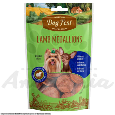 DOG FEST MEDALLONES DE CORDERO 55 GR