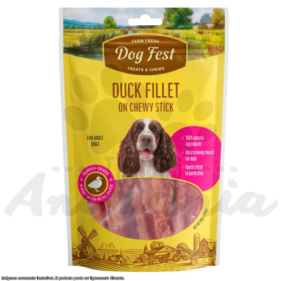 DOG FEST FILETE DE PATO EN BARRA MASTICABLE 90 GR1