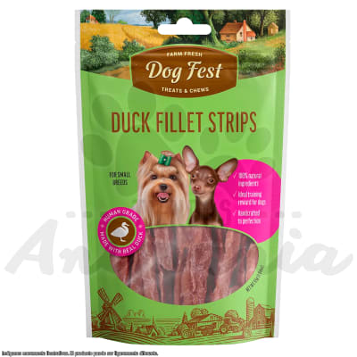 DOG FEST BARRAS DE FILETE DE PATO 55 GR1