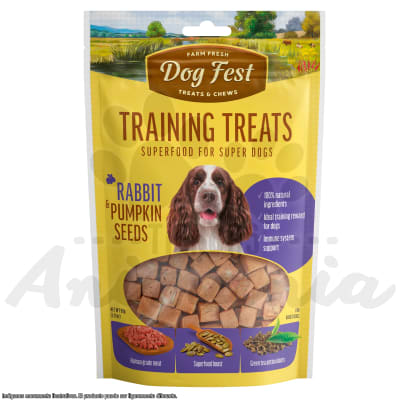 DOG FEST TRAINING SNACK - CONEJO Y SEMILLAS DE CALABAZA 90 GR1
