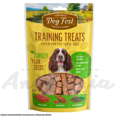 DOG FEST TRAINING SNACK - PAVO Y SEMILLAS DE LINAZA 90 GR1