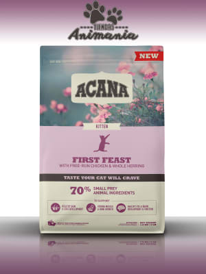 ACANA GATO FIRST FEAST KITTEN | POLLO Y ARENQUE ENTERO GATITOS 1.8 KG