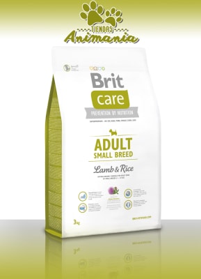 BRIT CARE PERRO ADULTO RAZA PEQUEÑA | CORDERO Y ARROZ 3 KG