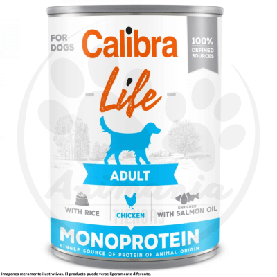 CALIBRA DOG LATA LIFE ADULTO CHICKEN & RICE 400 GR1