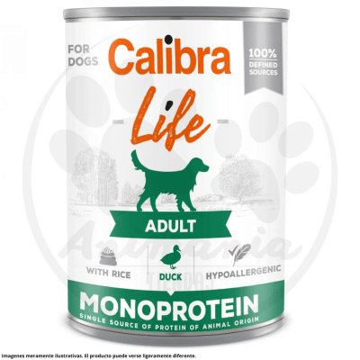CALIBRA DOG LATA LIFE ADULTO DUCK & RICE 400 GR