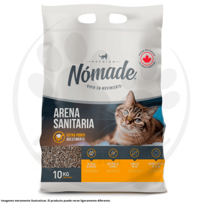 NOMADE ARENA SANITARIA AROMA TALCO BEBE 10 KG