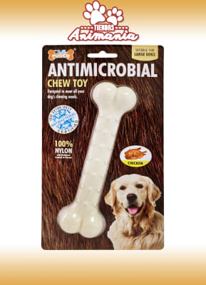 JUGUETE DENTAL ANTIMICROBIOS L RAZAS GRANDES HUESO POLLO1