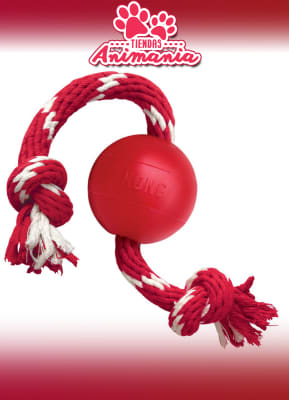 KONG PELOTA BALL WITH ROPE PARA PERROS1