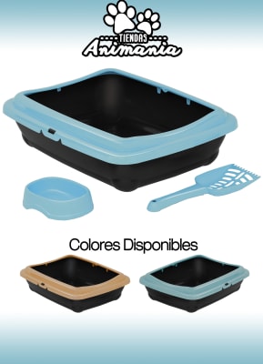 MARBEN PETS PACK ARENERO + PALA + PLATO BIRBA KIT1