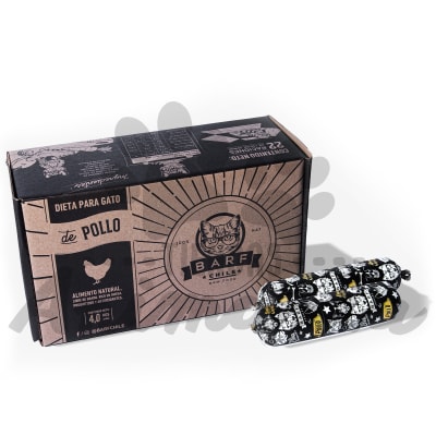 BARF GATO DIETA DE POLLO PARA GATOS 4 KG (PATE)1