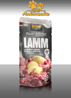 BELCANDO POUCH CORDERO Y PATATAS CON ARANDANO 125 GR1