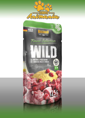 BELCANDO POUCH DE VENADO CON MIJO Y ARÁNDANO 125 GR1