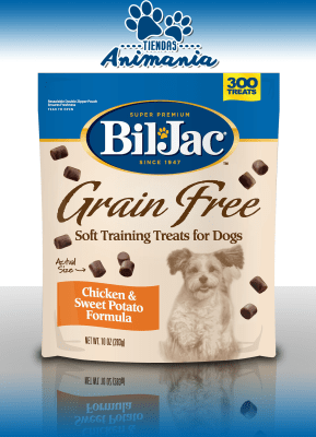 BIL JAC GRAIN FREE TREATS BOMBONES SABOR A POLLO Y PATATA 283 GR