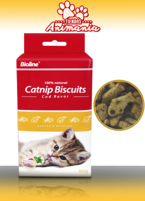 BIOLINE CATNIP BISCUITS 80 GR BACALAO1