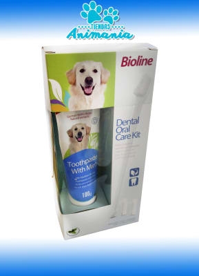BIOLINE SET PASTA DIENTES SABOR A MENTA 100G1