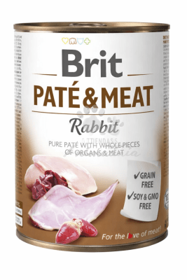 BRIT CARE PATE & MEAT RABBIT 800 GR1