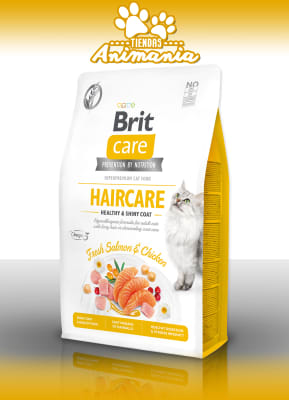 BRIT CARE CAT GRAIN-FREE HAIRCARE HEALTHY & SHINY COAT 2 KG