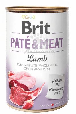 BRIT CARE LATA PATE & MEAT CORDERO 400 GR