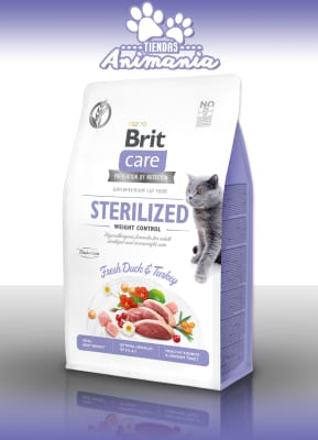 BRIT CARE GATO SIN CEREALES ESTERILIZADO CONTROL DE PESO 7 KG