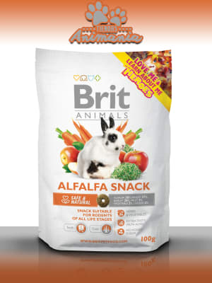 BRIT ANIMALS ALFALFA SNACK PARA ROEDORES 100 GR1