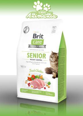 BRIT CARE CAT GRAIN-FREE SENIOR WEIGHT CONTROL 2 KG