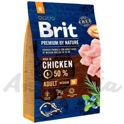 BRIT PREMIUM BY NATURE ADULT MEDIUM BREED 3 KG