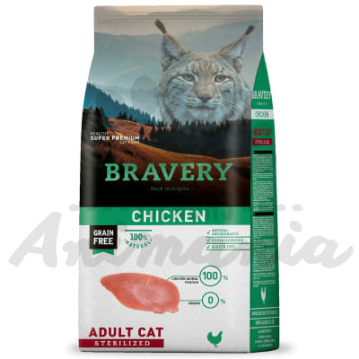 BRAVERY CHICKEN ADULT CAT STERILIZED 2 KG