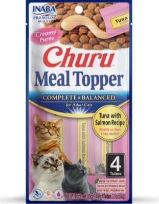 CHURU CAT MEAL TOPPER TUN/SALM 14GR/4TUB1