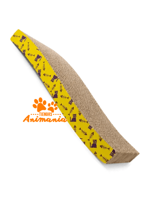 MONDO MASCOTAS RASCADOR DE CARTON RECTANGULAR CON ONDAS (11419)1