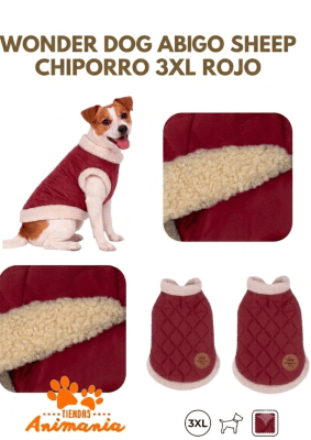 WONDER DOG ABRIGO SHEEP CHIPORRO 3XL ROJO1
