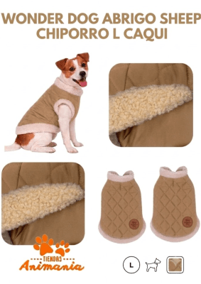 WONDER DOG ABRIGO SHEEP CHIPORRO L CAQUI1