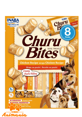 CHURU BITES DOG CHICKEN 12GR X8 PACKS