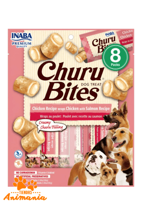 CHURU BITES DOG CHICKEN/SALMON 12GR X8