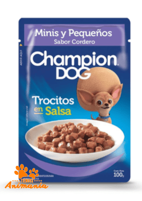 CHAMPION DOG POUCH RAZA PEQUEÑA CORDERO 100 GR