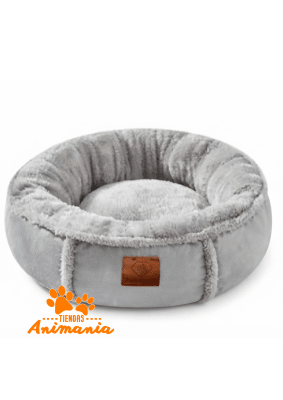 CAMA PERRO CIRCULAR GRIS TALLA S1