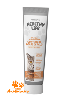 HEALTHY LIFE SUPLEMENTO NUTRICIONAL CONTROL BOLAS DE PELO EN PASTA GATO 110 GR1
