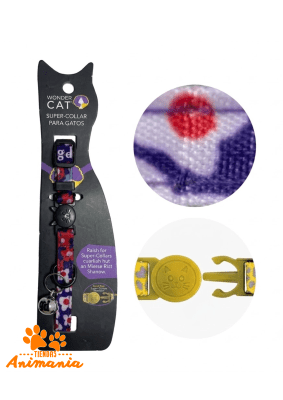 WONDER CAT COLLAR SEGURO ANTIAHORQUE FLOR HOJAS
