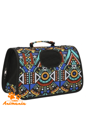PET GO BOLSO TRANSPORTADOR DISEÑO TRIBAL TALLA M