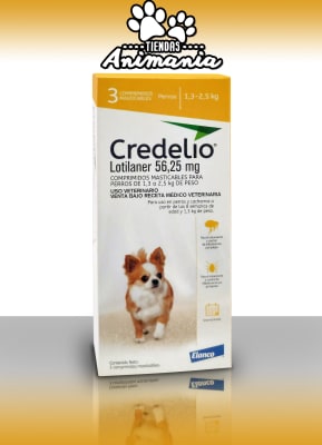 CREDELIO 3 COMPRIMIDOS ANTI-PULGAS DE 1.3 - 2.5 KG1