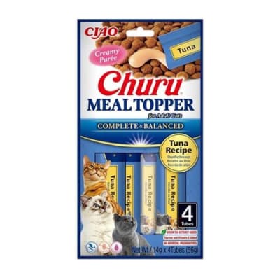 CHURU CAT MEAL TOPPER TUNA 14 GRS/4TUB1