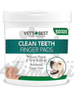 BRAMTON VET'S BEST CLEAN TEETH FINGER PAGDS 50 PADS
