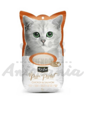 KIT CAT PURR PURÉE CHICKEN & SALMON 4*15 GR1
