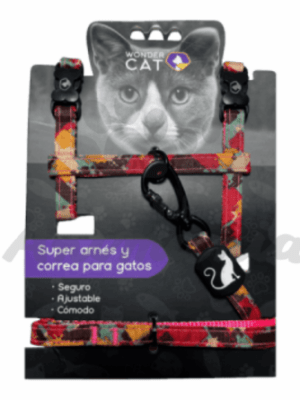 WONDER CAT ARNES PREMIUM GATO CAMUFLAJE ROJO1